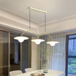 Nordic Pendant Light Creative G9 Kovácsoltvas hullámos mennyezeti lámpa