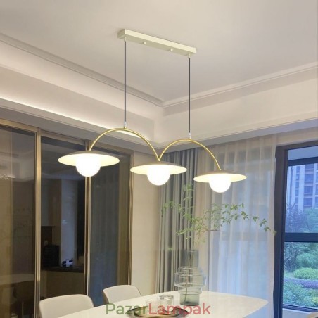 Nordic Pendant Light Creative G9 Kovácsoltvas hullámos mennyezeti lámpa Nordic Pendant Light Creative G9 Kovácsoltvas hullámos mennyezeti lámpa