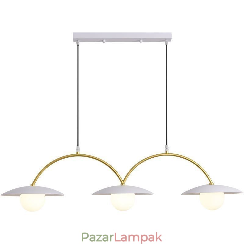 Nordic Pendant Light Creative G9 Kovácsoltvas hullámos mennyezeti lámpa