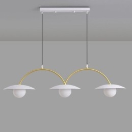 Nordic Pendant Light Creative G9 Kovácsoltvas hullámos mennyezeti lámpa