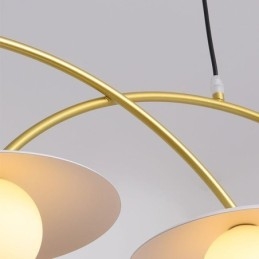 Nordic Pendant Light Creative G9 Kovácsoltvas hullámos mennyezeti lámpa