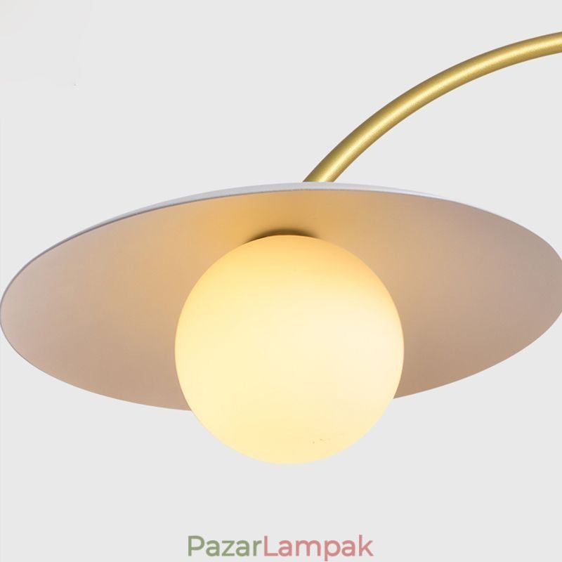 Nordic Pendant Light Creative G9 Kovácsoltvas hullámos mennyezeti lámpa