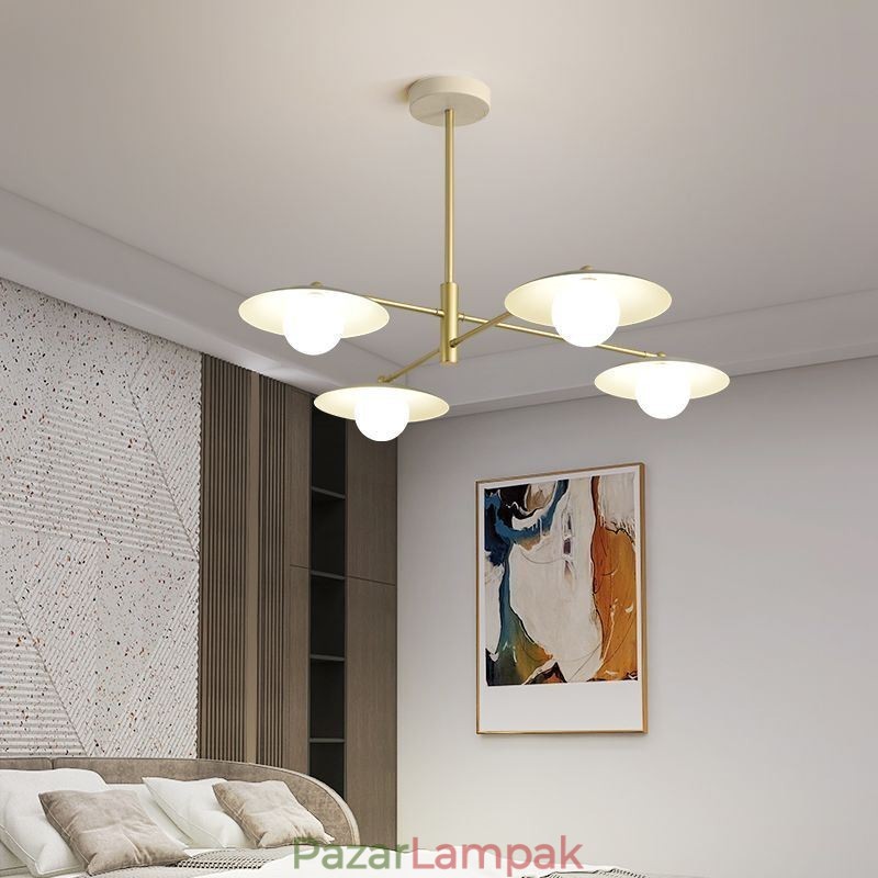 Nordic Pendant Light Creative G9 Kovácsoltvas lemezes mennyezeti lámpa