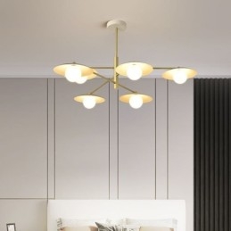 Nordic Pendant Light Creative G9 Kovácsoltvas lemezes mennyezeti lámpa