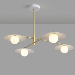 Nordic Pendant Light Creative G9 Kovácsoltvas lemezes mennyezeti lámpa