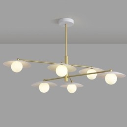 Nordic Pendant Light Creative G9 Kovácsoltvas lemezes mennyezeti lámpa