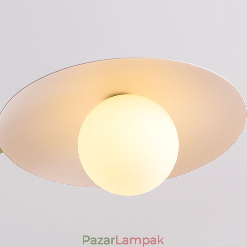 Nordic Pendant Light Creative G9 Kovácsoltvas lemezes mennyezeti lámpa
