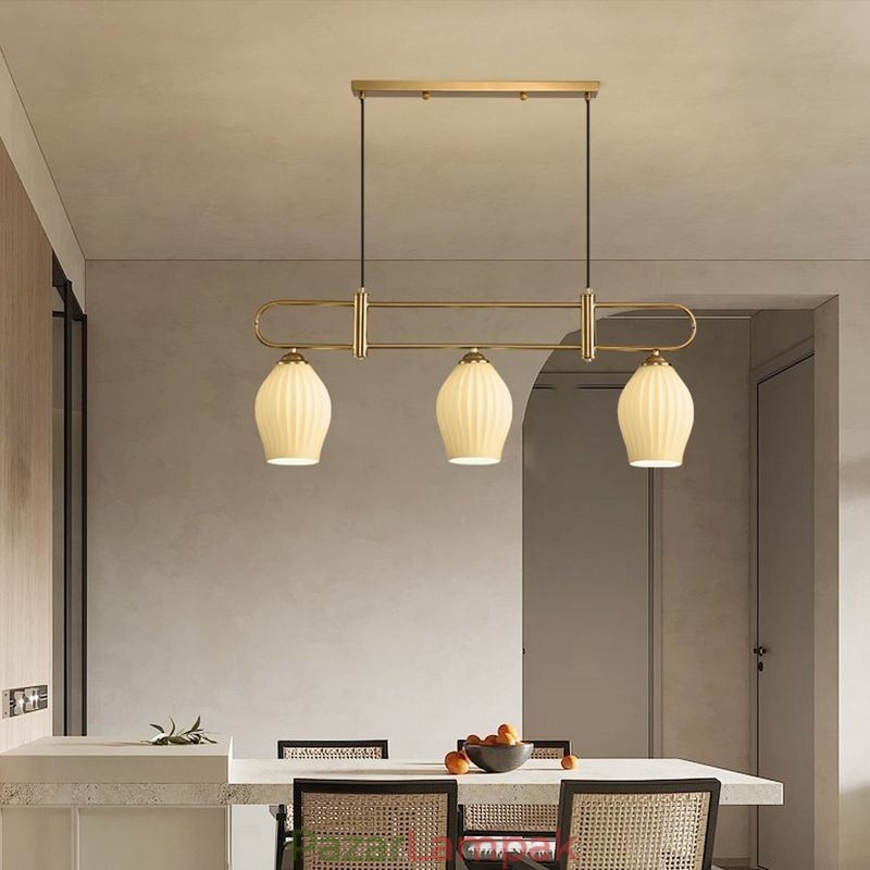 Nordic Pendant Light Kovácsoltvas Kreatív porzós mennyezeti lámpa