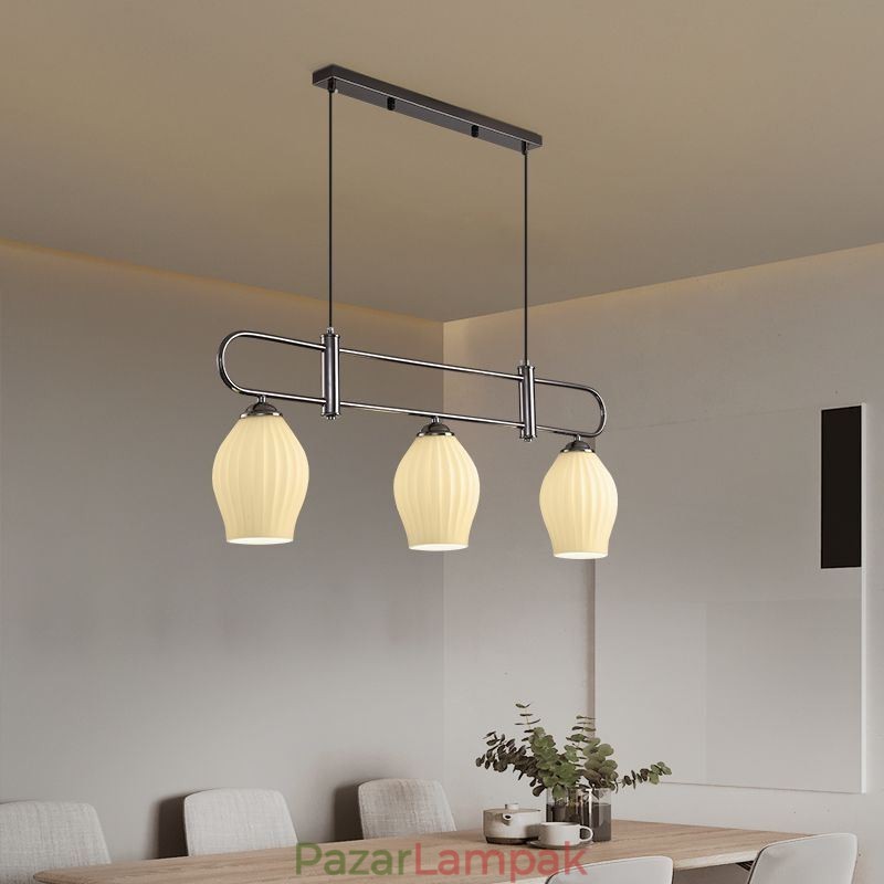 Nordic Pendant Light Kovácsoltvas Kreatív porzós mennyezeti lámpa