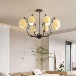 Nordic Pendant Light Kreatív kovácsoltvas pisztoly fekete porzós mennyezeti lámpa