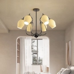 Nordic Pendant Light Kreatív kovácsoltvas pisztoly fekete porzós mennyezeti lámpa