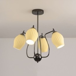 Nordic Pendant Light Kreatív kovácsoltvas pisztoly fekete porzós mennyezeti lámpa