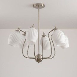 Nordic Pendant Light Kreatív kovácsoltvas homok nikkel virágporzós mennyezeti lámpa