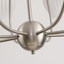 Nordic Pendant Light Kreatív kovácsoltvas homok nikkel virágporzós mennyezeti lámpa