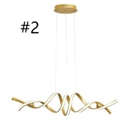 Minimalista függőlámpa alumínium Art Minimalista spirál mennyezeti lámpa