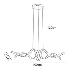 Minimalista függőlámpa alumínium Art Minimalista spirál mennyezeti lámpa