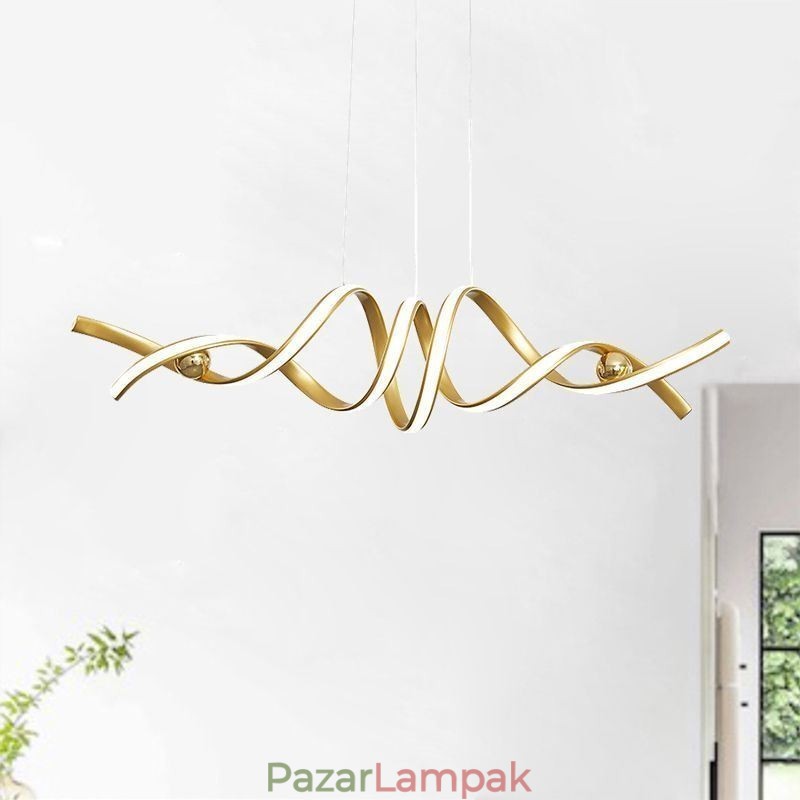 Minimalista függőlámpa alumínium Art Minimalista spirál mennyezeti lámpa