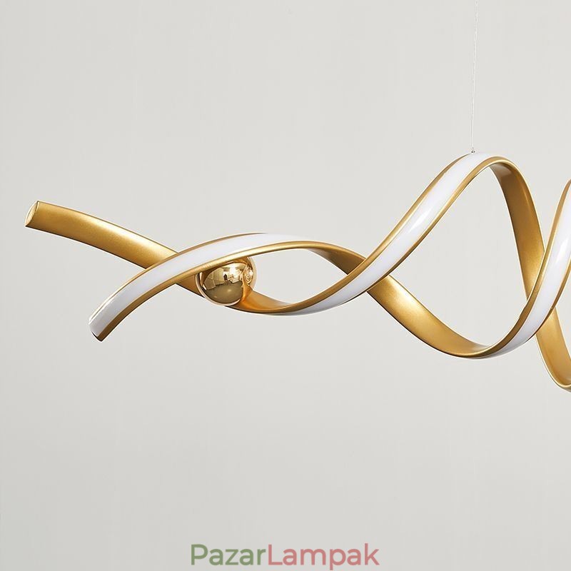 Minimalista függőlámpa alumínium Art Minimalista spirál mennyezeti lámpa