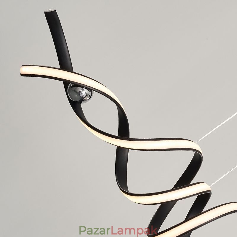 Minimalista függőlámpa alumínium Art Minimalista spirál mennyezeti lámpa