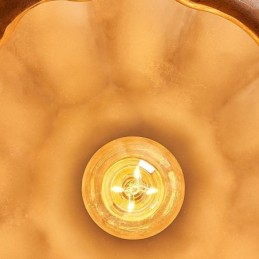 Kreatív sütőtök függőlámpa japán retro mennyezeti fényű mennyezeti lámpa