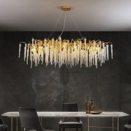 Nordic Pendant Light Golden Branch G9 üvegcsillár