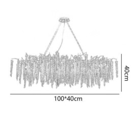 Nordic Pendant Light Golden Branch G9 üvegcsillár