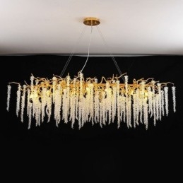 Nordic Pendant Light Golden Branch G9 üvegcsillár