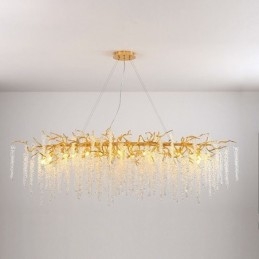 Nordic Pendant Light Golden Branch G9 üvegcsillár