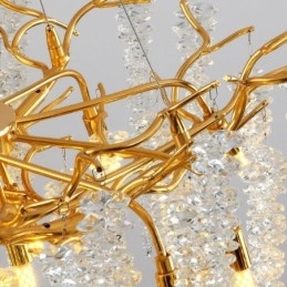 Nordic Pendant Light Golden Branch G9 üvegcsillár