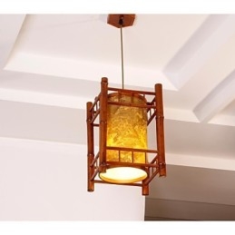Retro Lantern fa bambusz csillár