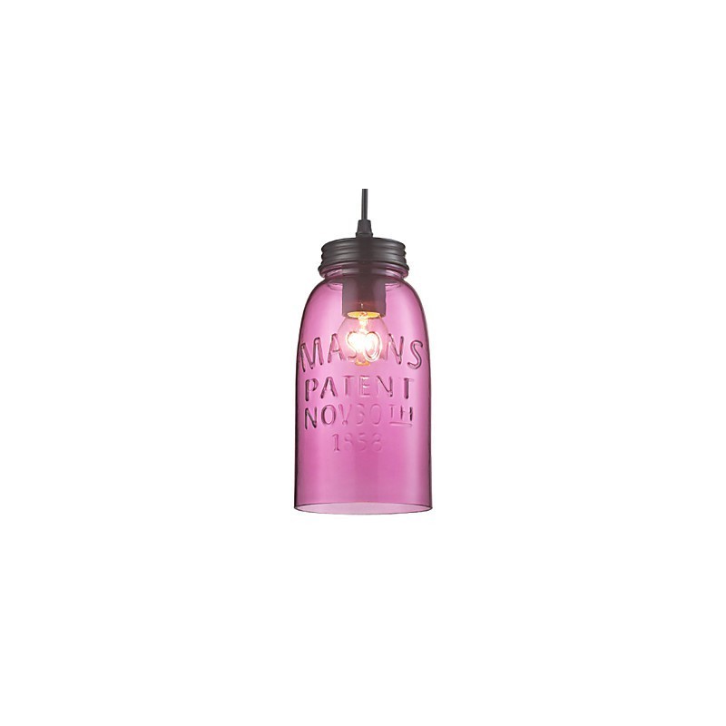 1 Light Modern üveg függőlámpa átlátszó buborékos kivitelben