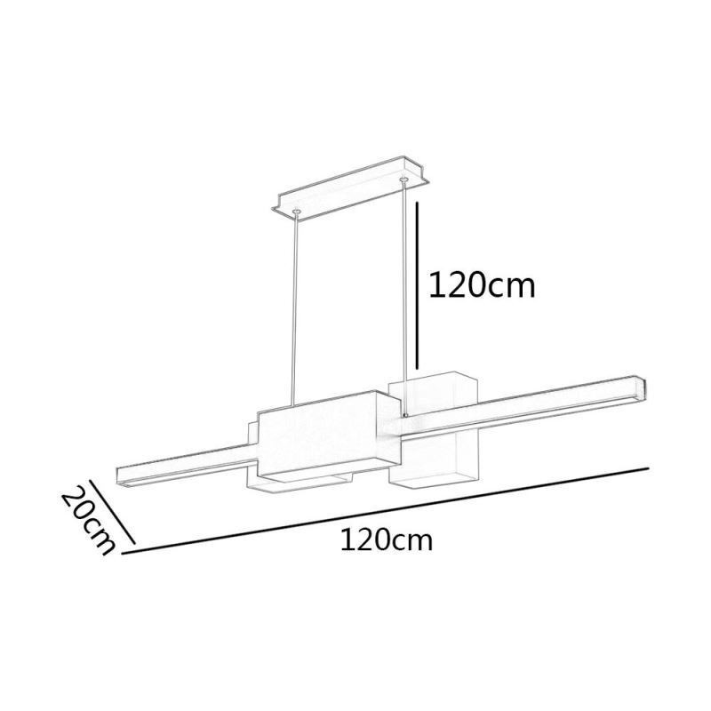 Minimalista szalagos függőlámpa Modern kreatív függőlámpa