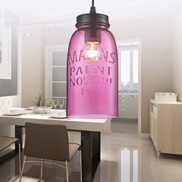 1 Light Modern üveg függőlámpa átlátszó buborékos kivitelben