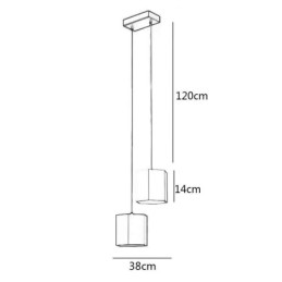 Modern hatszögletű függőlámpa Egyszerű függőlámpa