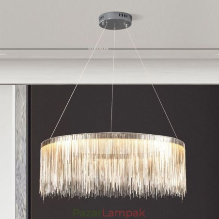 Luxus bojtárfüggő fényű kerek csillár Luxus bojtárfüggő fényű kerek csillár