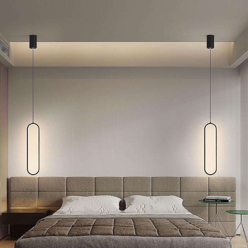 Modern függőlámpa Minimalista ovális függőlámpa