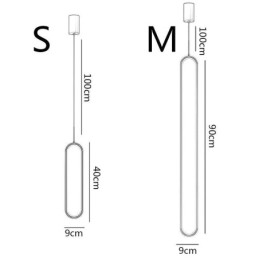 Modern függőlámpa Minimalista ovális függőlámpa