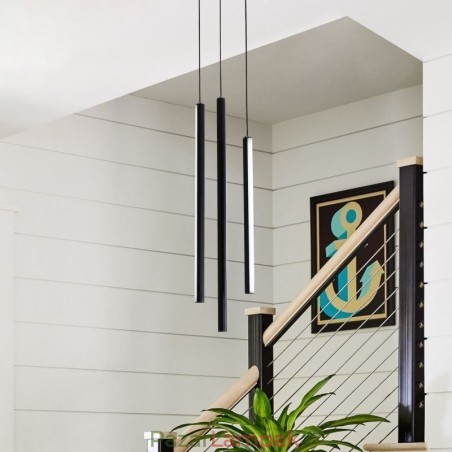 Modern csillár hosszú szalag függőlámpa duplex épület Modern csillár hosszú szalag függőlámpa duplex épület