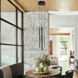 Modern csillár hosszú szalag függőlámpa duplex épület