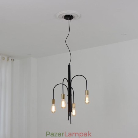Modern vascsillár Egyszerű vas függőlámpa Modern vascsillár Egyszerű vas függőlámpa