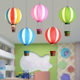 Színes hőlégballon függőlámpa akril dekorációs lámpa