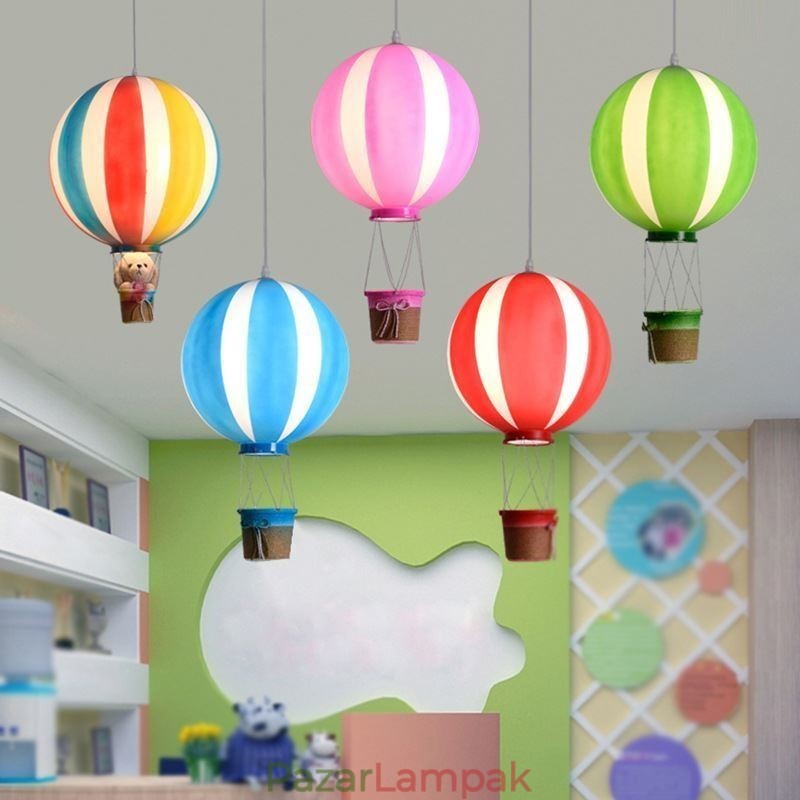 Színes hőlégballon függőlámpa akril dekorációs lámpa
