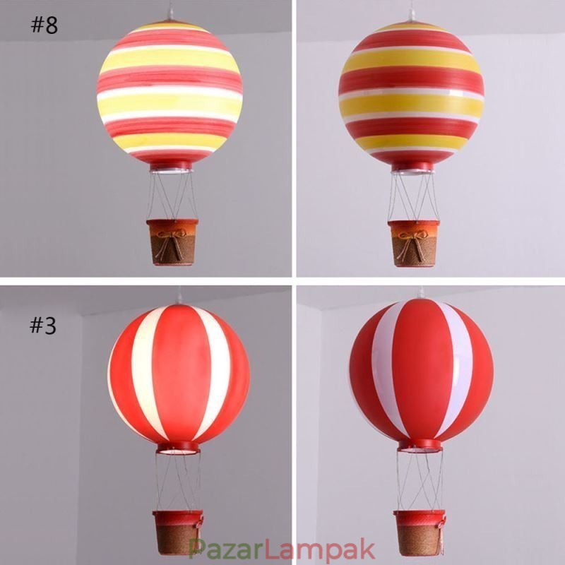 Színes hőlégballon függőlámpa akril dekorációs lámpa