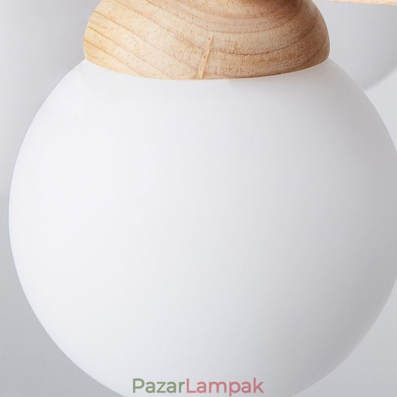 Japán fa csillár molekula függőlámpa