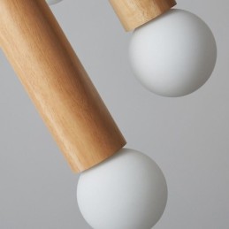 Japán fa függőlámpa 3 lámpás függőlámpa