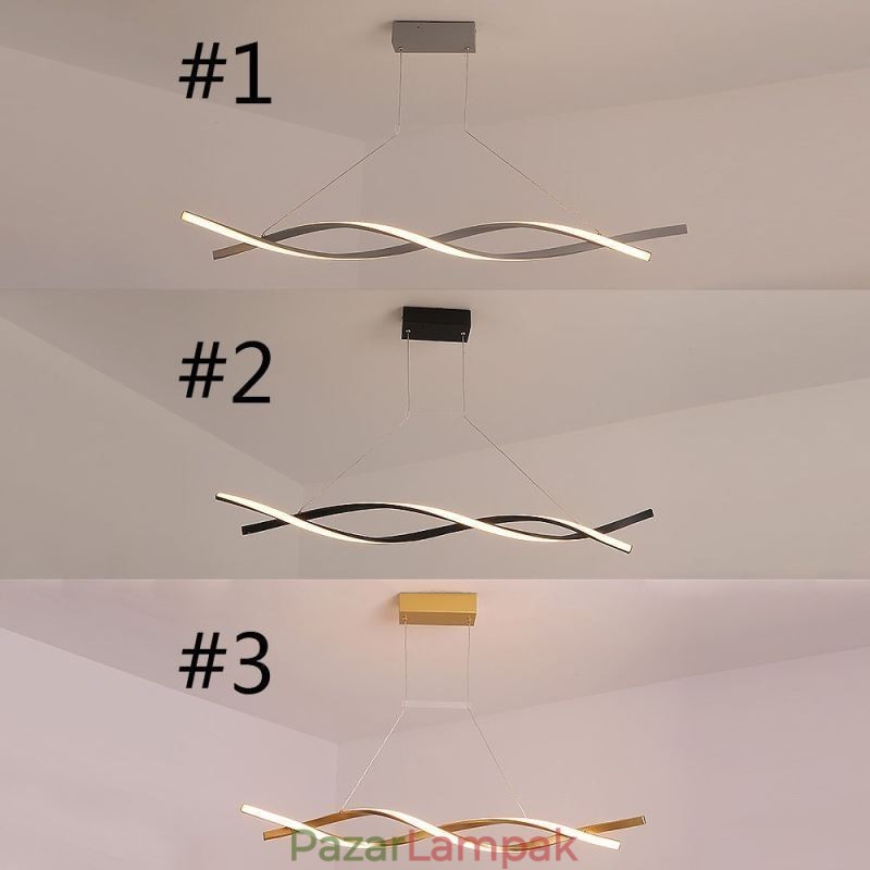 Modern függőlámpa Twist Design függőlámpa étkező