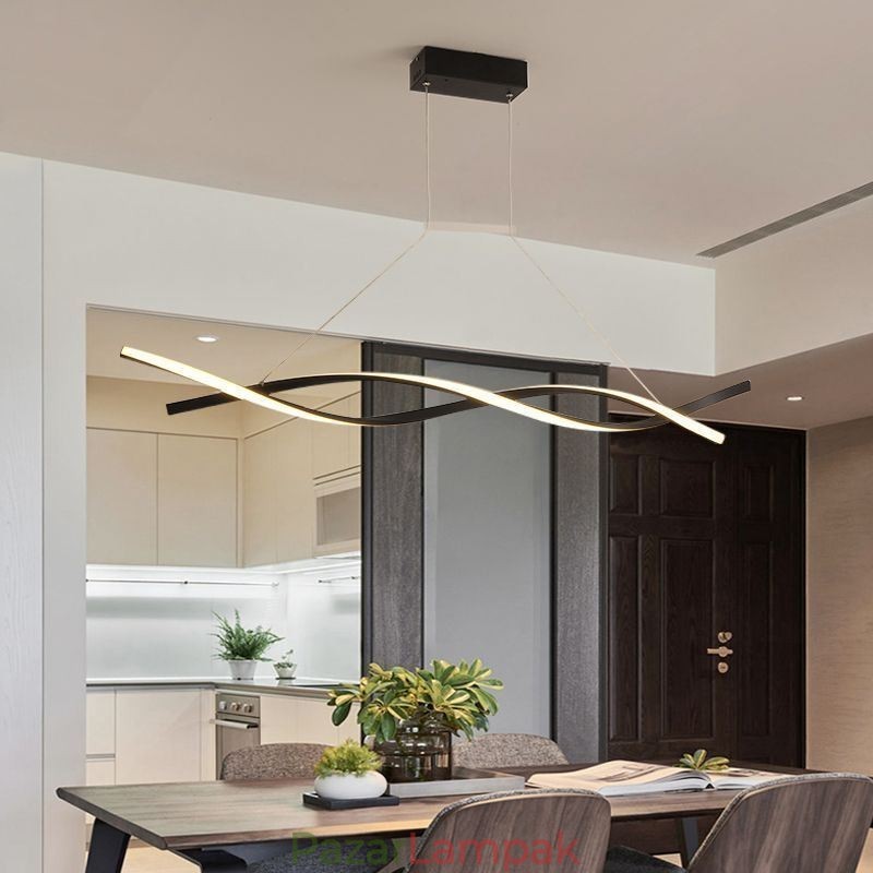 Modern függőlámpa Twist Design függőlámpa étkező