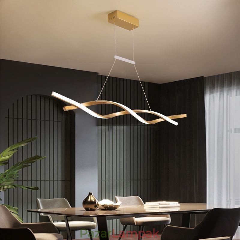 Modern függőlámpa Twist Design függőlámpa étkező
