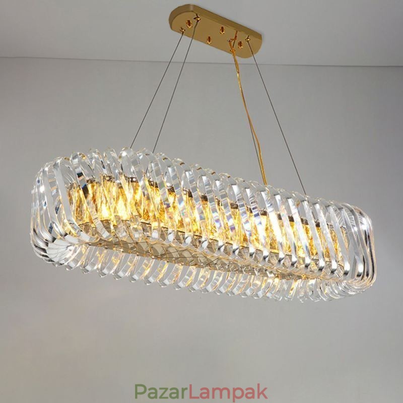 Luxus üveg függőlámpa európai stílusú csillár