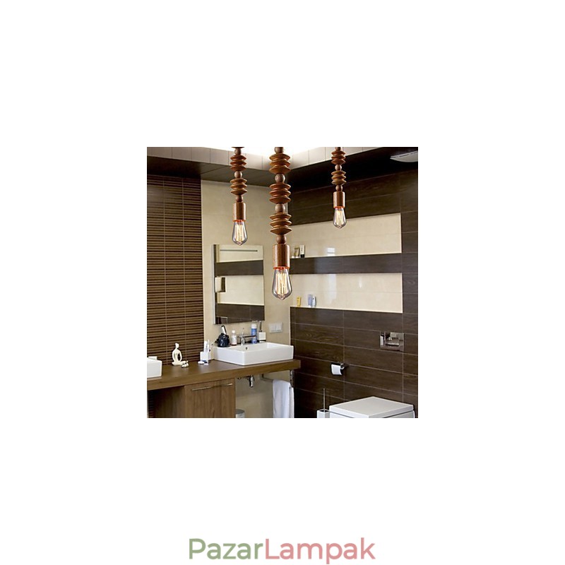 Csillár Mini stílusú hagyományos klasszikus fa bambusz